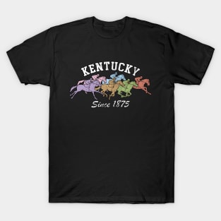 Derby Retro Kentucky Vintage Since 1875 Funny Horse Racing T-Shirt